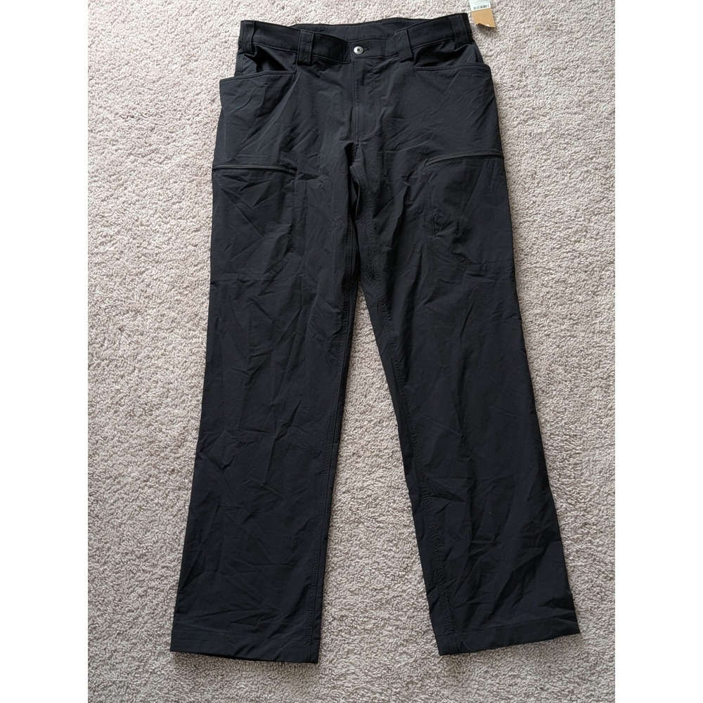 Duluth Mens Flexpedition Relaxed Fit Cargo Pants Black 35x34 NWT Stretch Active